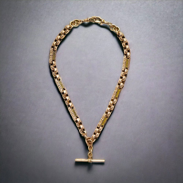 Antique Albert Chain necklace in 9 carat gold