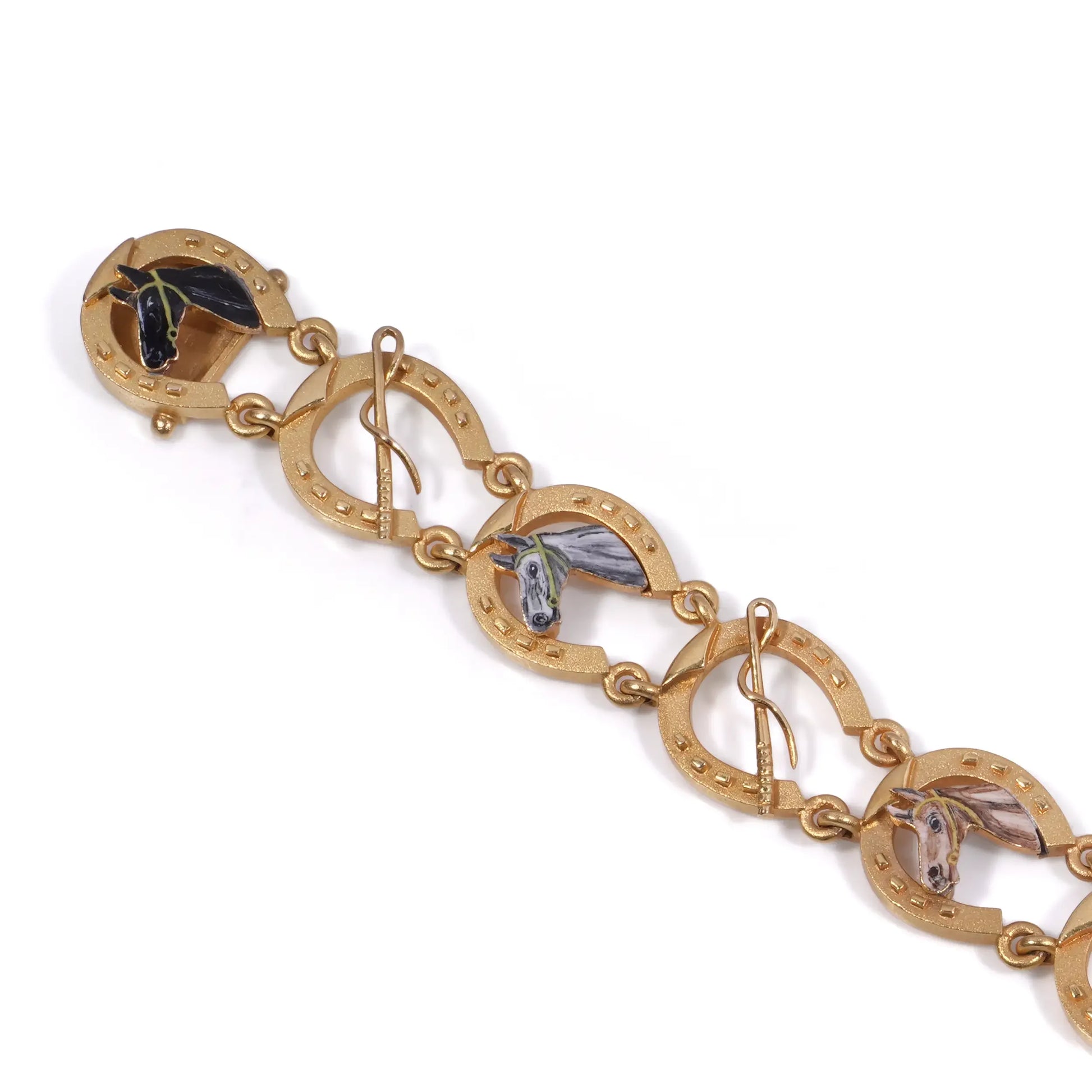 Victorian 22 Carat Gold Horse Motif Bracelet – Birmingham 1899
