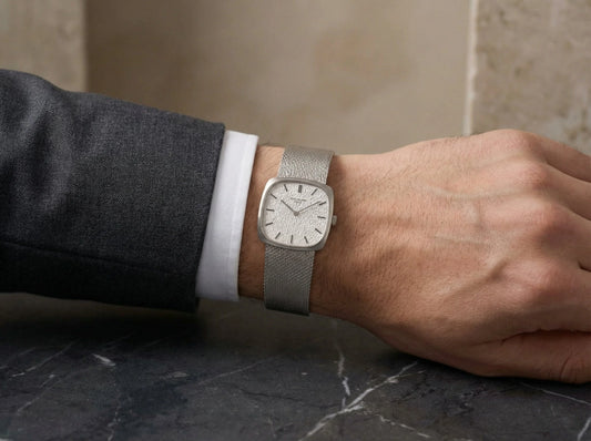 Vintage Patek Philippe Wristwatch 18 Carat White Gold, Circa 1980's