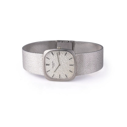Vintage Patek Philippe Wristwatch 18 Carat White Gold, Circa 1980's