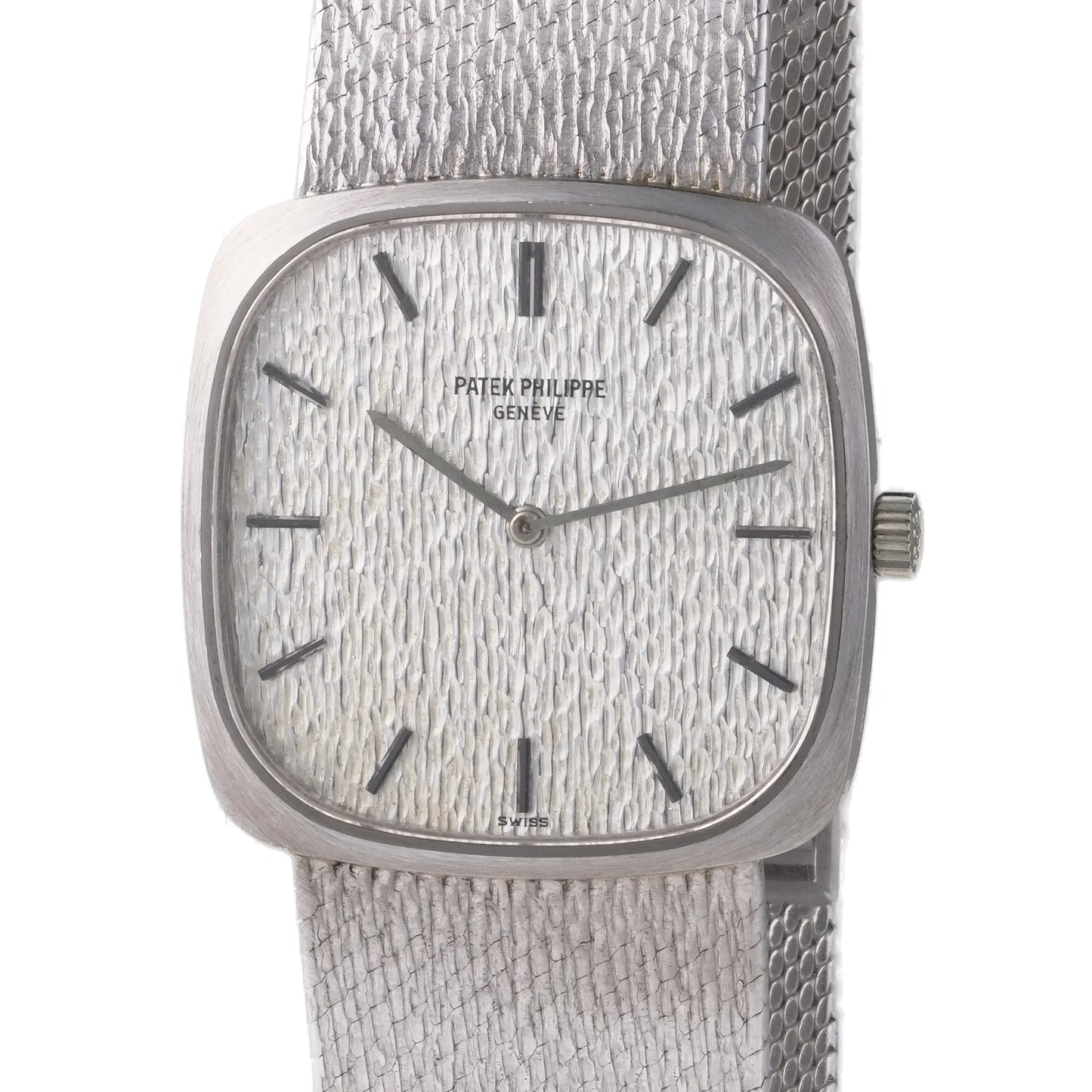 Vintage Patek Philippe Wristwatch 18 Carat White Gold, Circa 1980's