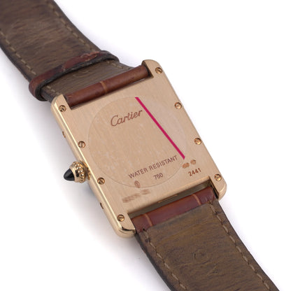 Cartier Tank Louis 18 Carat Gold Quartz Watch Ref. 2441 (c. 2000)