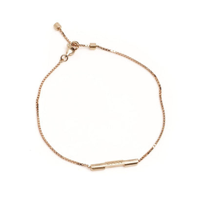 Gucci Link to Love Bracelet in 18kt Gold with ‘Gucci’ Bar