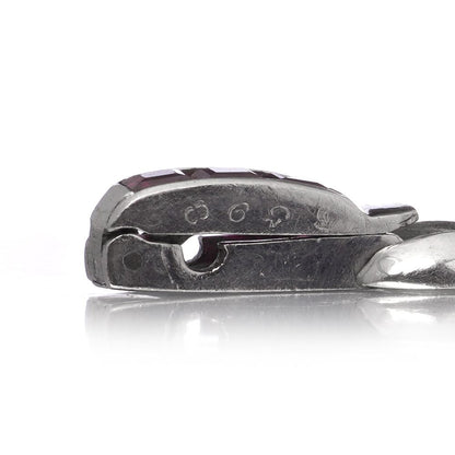 Cartier Vintage Diamond And Ruby Bracelet In Platinum