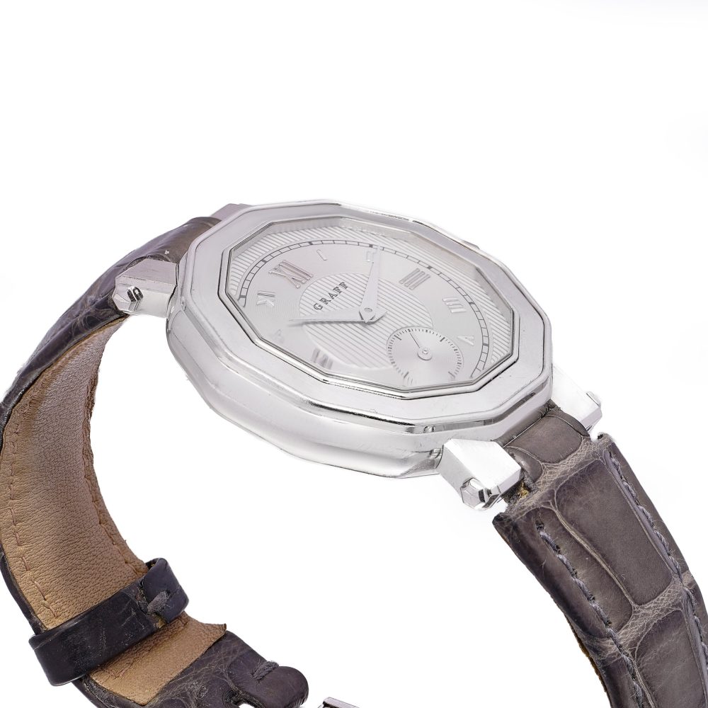 Graff GXXVI Quartz Watch in 18K White Gold, 35mm, 2015