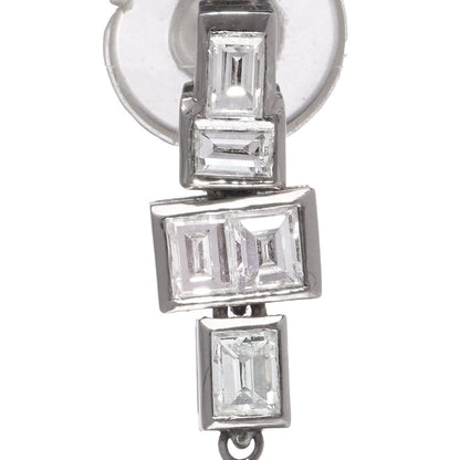 Platinum Drop Earrings With 18.25 Carats Carved Emeralds And Diamonds