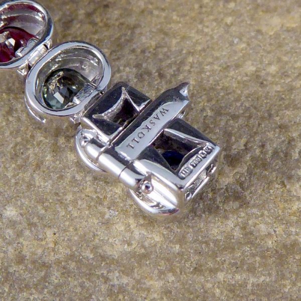 Multi-Coloured 17.60ct Sapphire and Diamond Bracelet