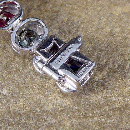 Multi-Coloured 17.60ct Sapphire and Diamond Bracelet