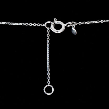 Diamond Cluster Drop Pendant Necklace in 18ct White Gold