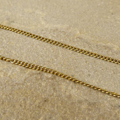 Antique Edwardian Long Gold Black Opal Necklace