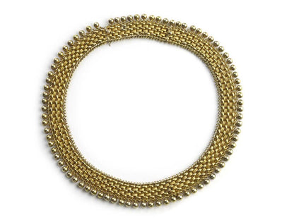 Antique Victorian Gold Collar Necklace, Circa 1860