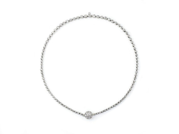 Antique Victorian Diamond Riviere Necklace