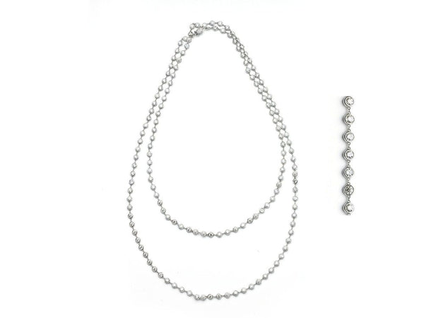 Diamond Gold Long Chain Necklace