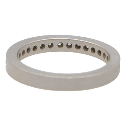 Vintage Bulgari Diamond Half Eternity Ring in Platinum