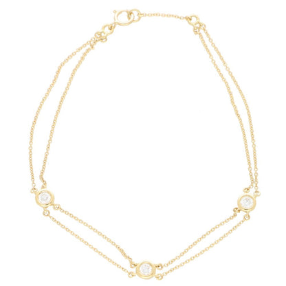 Three Diamond Chain Bracelet, 0.29ct