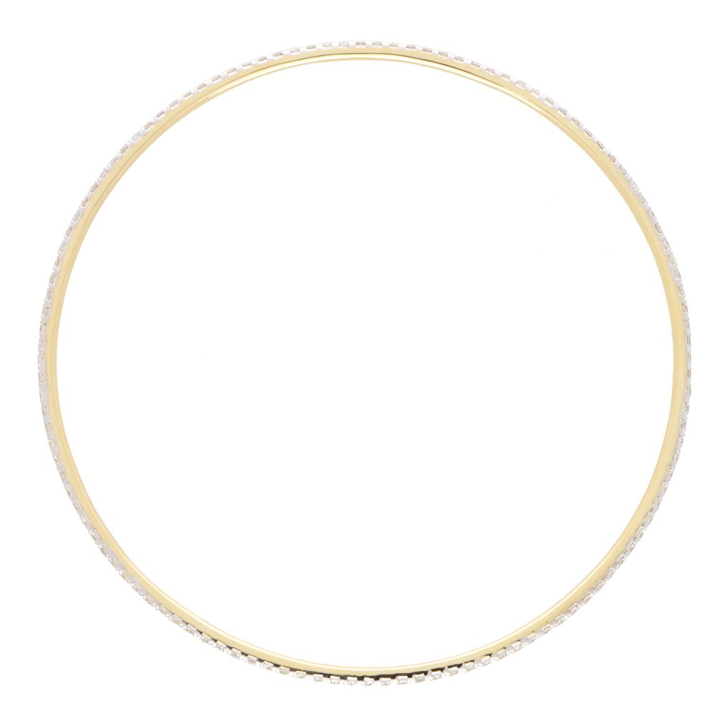 Full Diamond Bangle Bracelet, 1.90cts