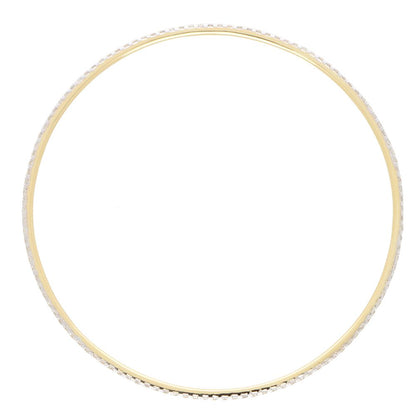 Full Diamond Bangle Bracelet, 1.90cts