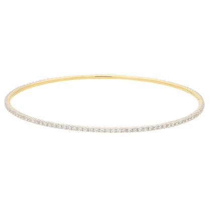 Full Diamond Bangle Bracelet, 1.90cts