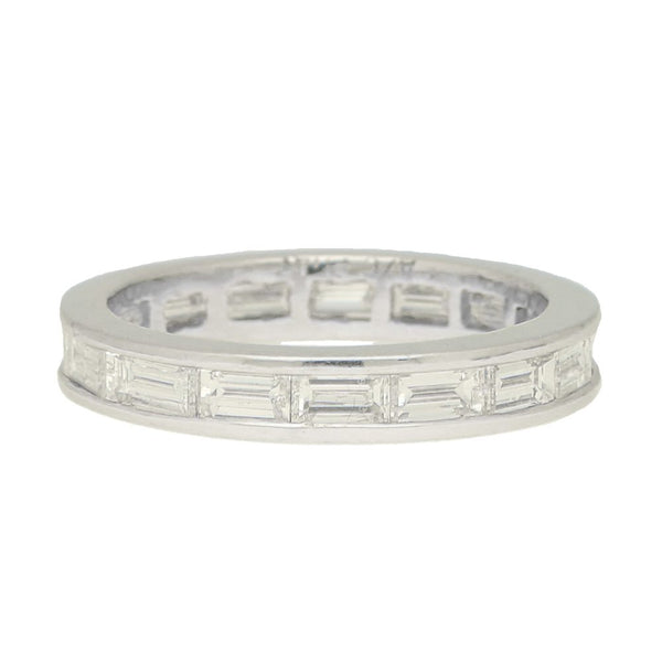 1.50ct Baguette Cut Diamond Full Eternity Ring in Platinum