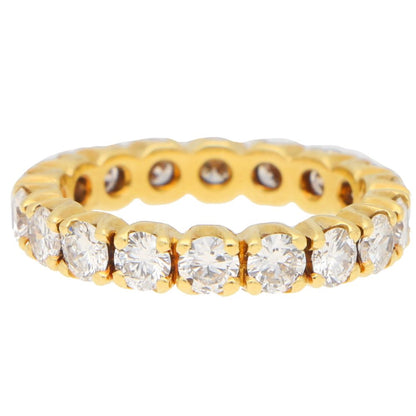 Diamond Full Eternity Ring In 18 Carat Yellow Gold