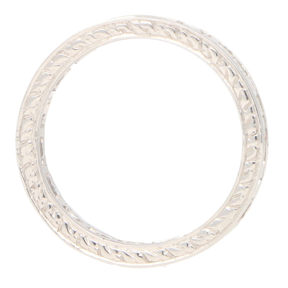 Art Deco Inspired 1.87ct Baguette Diamond Full Eternity Ring in Platinum