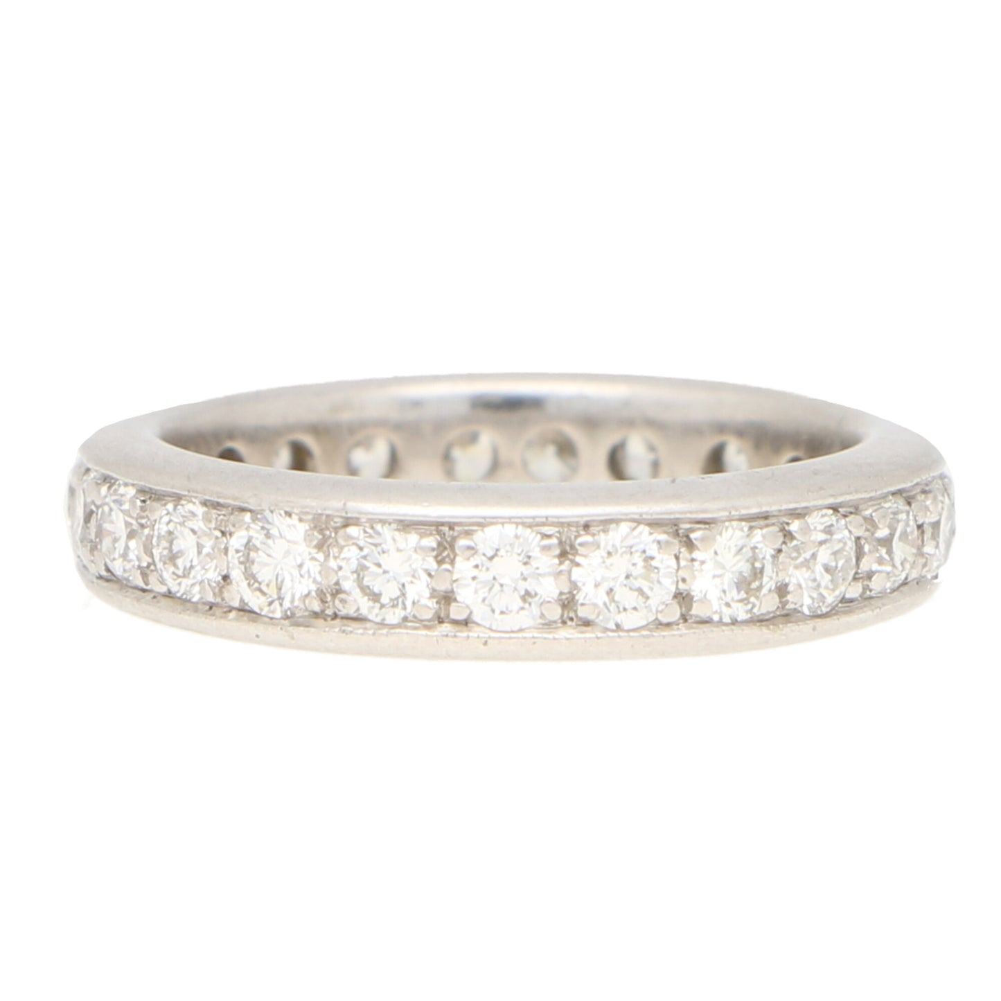 Diamond Eternity Ring In 18 Carat White Gold