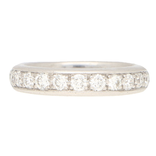 Diamond Eternity Ring In 18 Carat White Gold