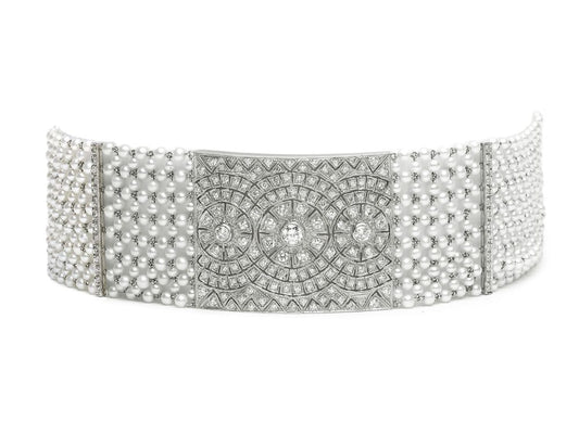 Pearl & Diamond Choker Necklace