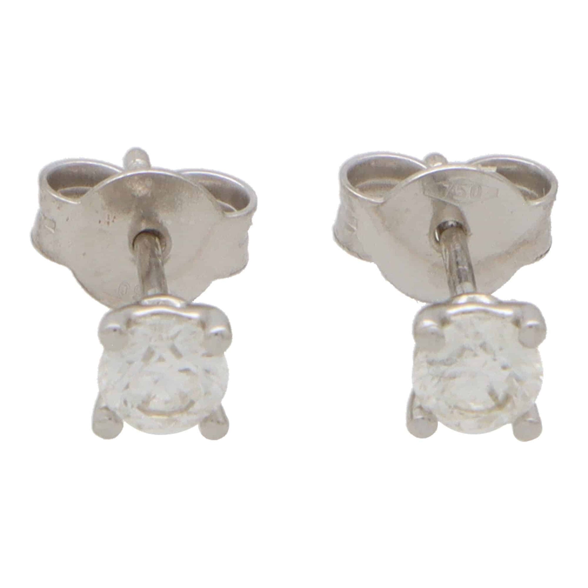 Single Stone 0.50ct Diamond Solitaire Stud Earrings