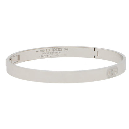 Vintage Hermes DAncre Diamond Gold Bangle Bracelet