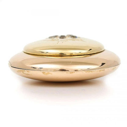 Antique Victorian Large Oval18ct Gold Forget Me Not Rose Cut Diamond Locket Pendant