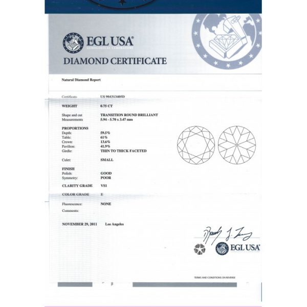 OLD CUT DIAMOND RING, 0.75CT