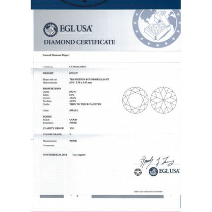 OLD CUT DIAMOND RING, 0.75CT