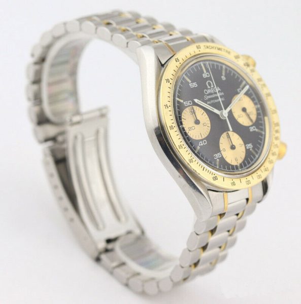 Gents Omega Speedmaster Steel and Gold Automatic Chronograph Wristwatch