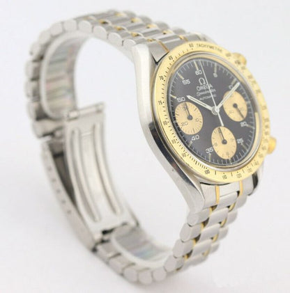 Gents Omega Speedmaster Steel and Gold Automatic Chronograph Wristwatch