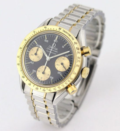 Gents Omega Speedmaster Steel and Gold Automatic Chronograph Wristwatch