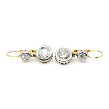 Old Cut Diamond Drop Earrings 3