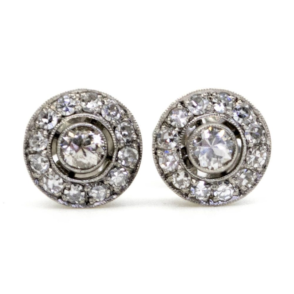 Old European Cut Diamond Earrings
