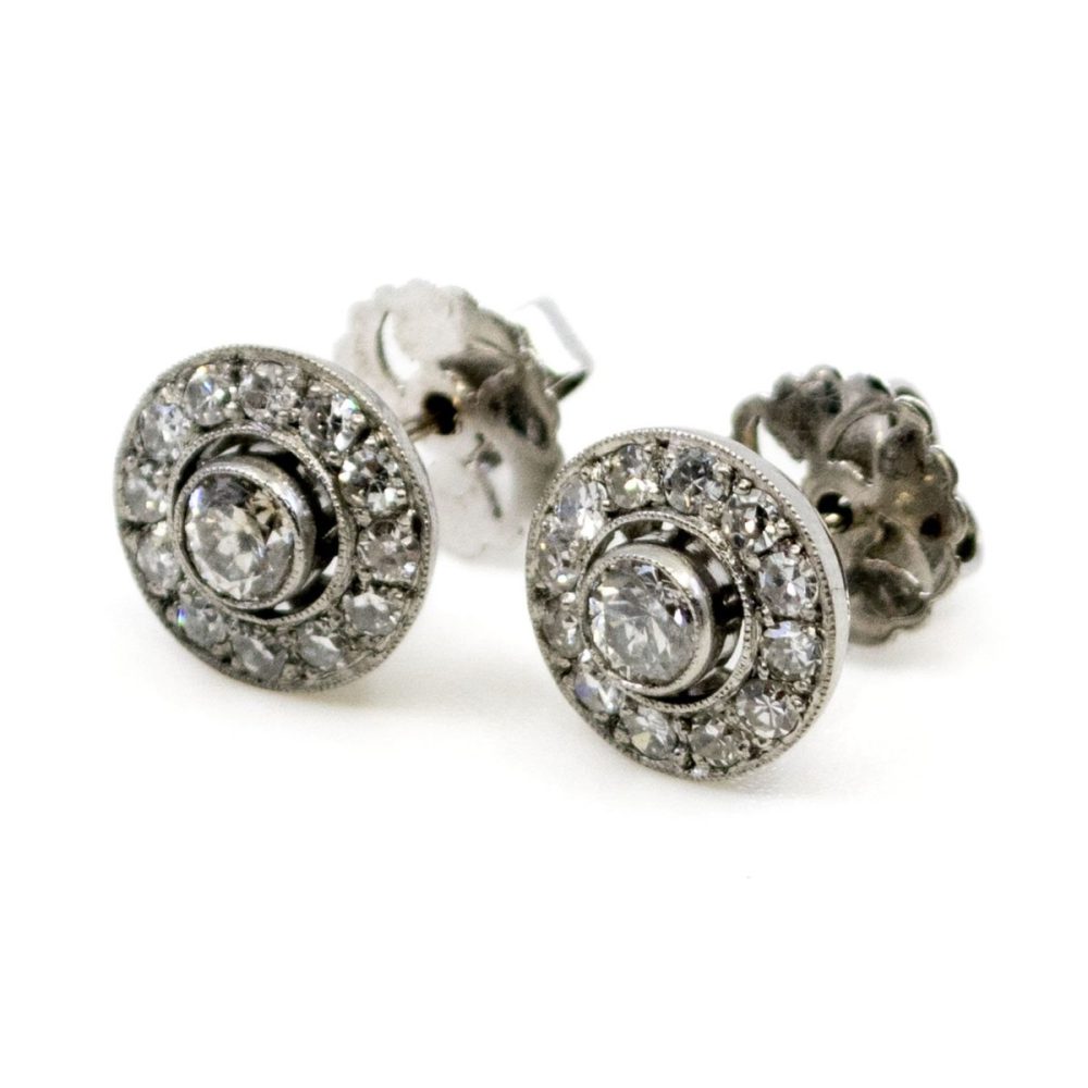 Old European Cut Diamond Earrings