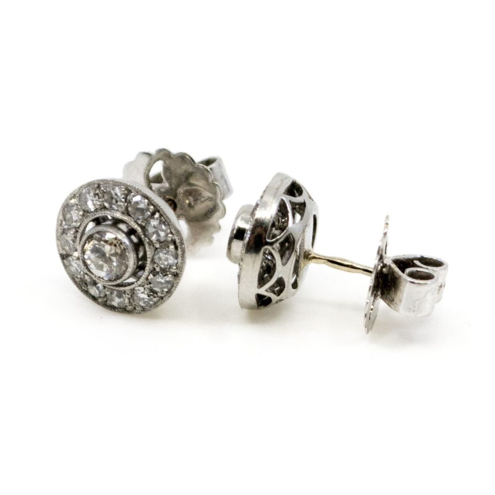 Old European Cut Diamond Earrings