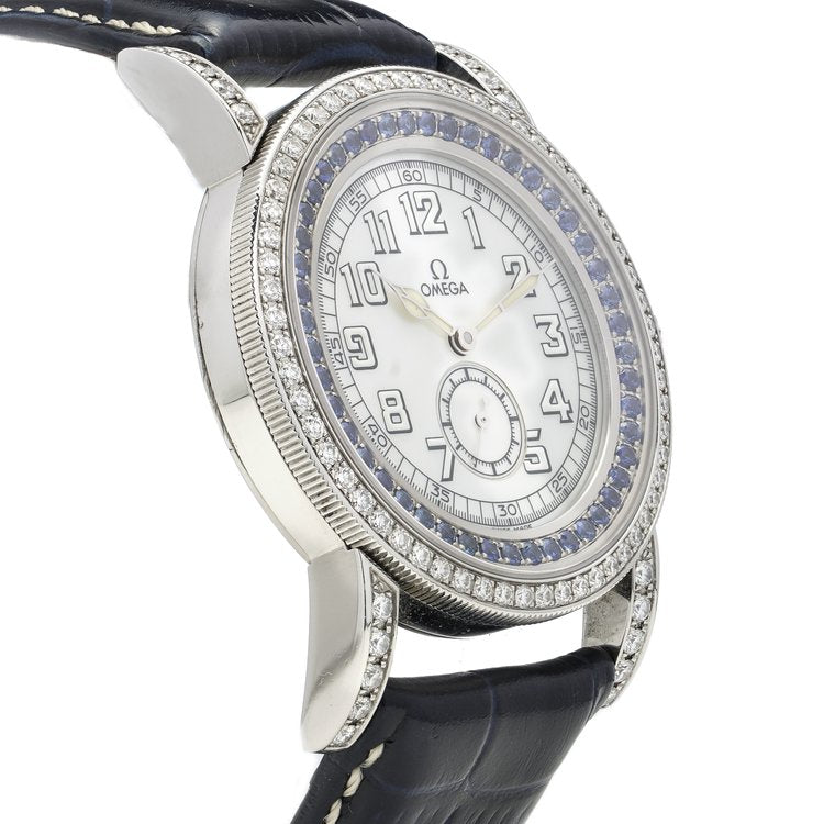 Omega Aquarella Sapphire and Diamond Set Watch