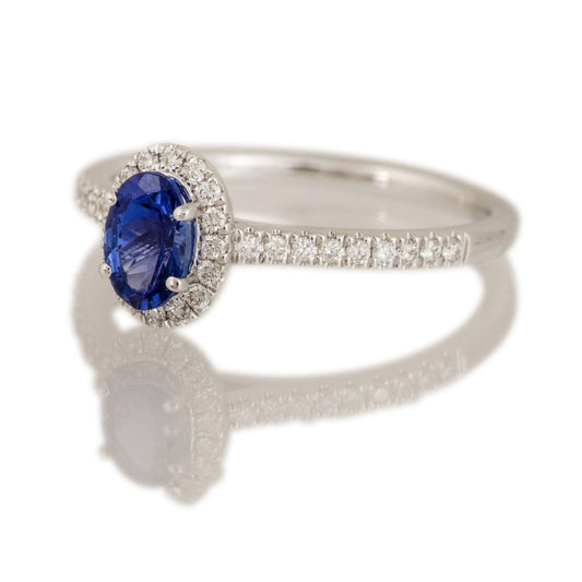 Tanzanite and Diamond Ring