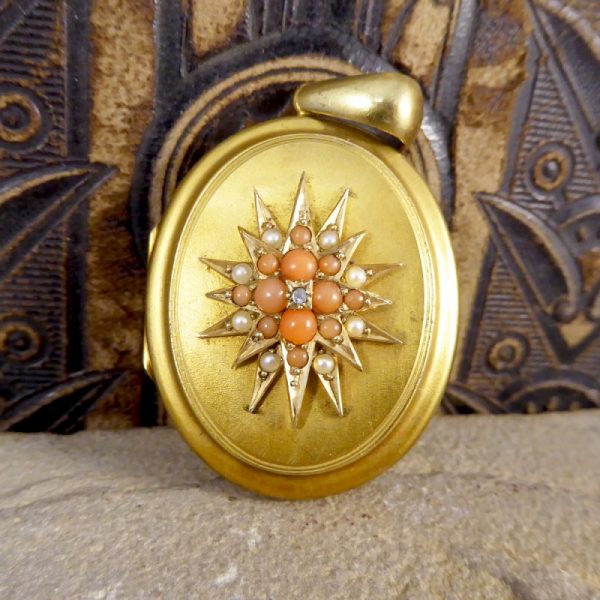 Antique Victorian Gold Locket Pendant