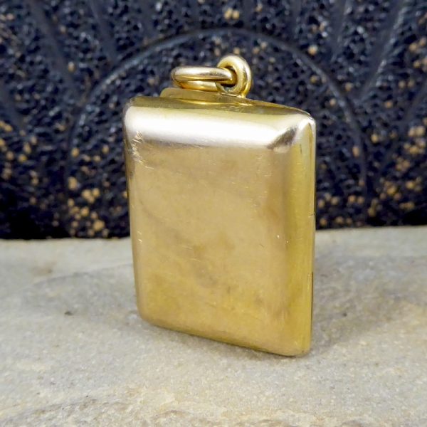 Antique Edwardian Gold Horseshoe Pendant Locket