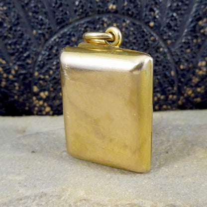 Antique Edwardian Gold Horseshoe Pendant Locket