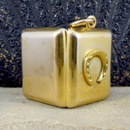 Antique Edwardian Gold Horseshoe Pendant Locket