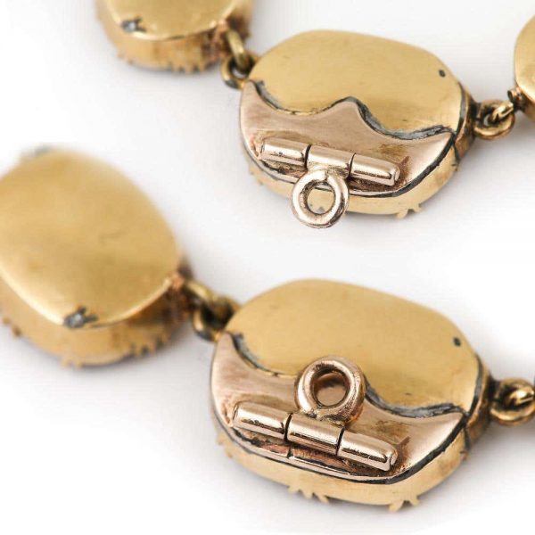 Antique Georgian Almandine Garnet Parure 18ct Gold circa 1820 in Original Fitted Box