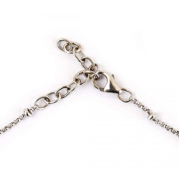 Contemporary 18ct Gold White and Yellow Diamond Halo Pendant Necklace