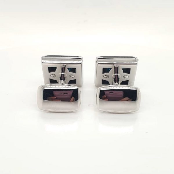 5.06ct Indicolite 18ct White Gold Cufflinks
