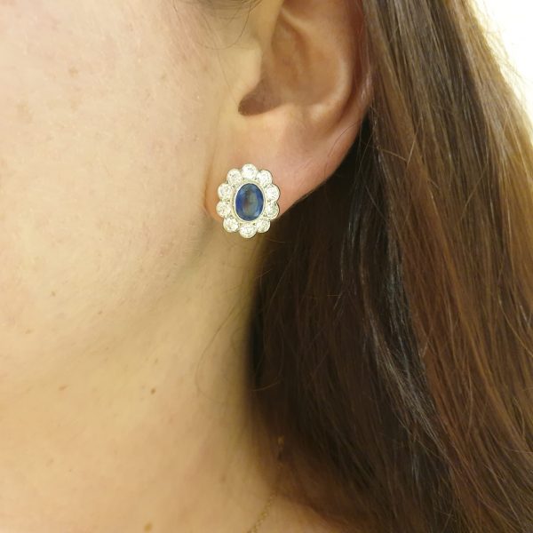 Vintage sapphire earrings